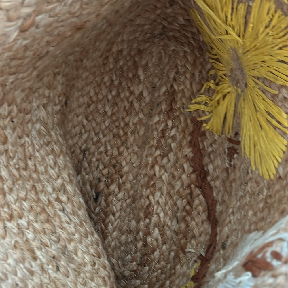 Chicos Floral Beach 100% Jute Tote - Picture 11 of 13